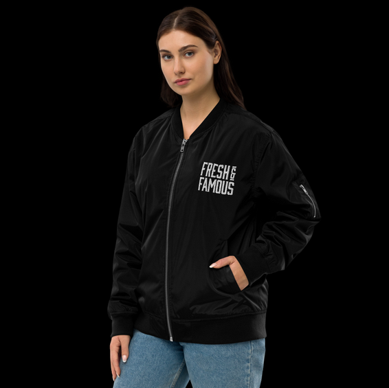 sustainable bomber jacket