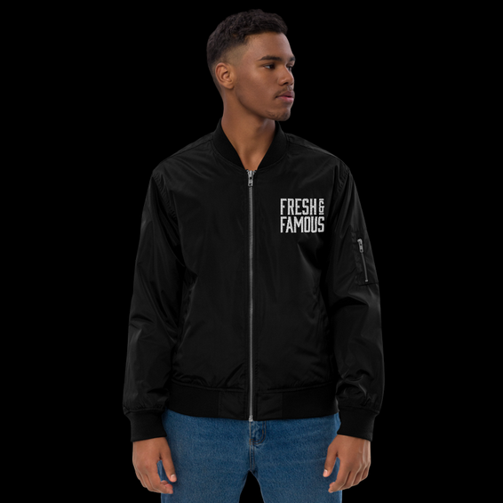 sustainable bomber jacket