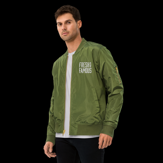 sustainable bomber jacket
