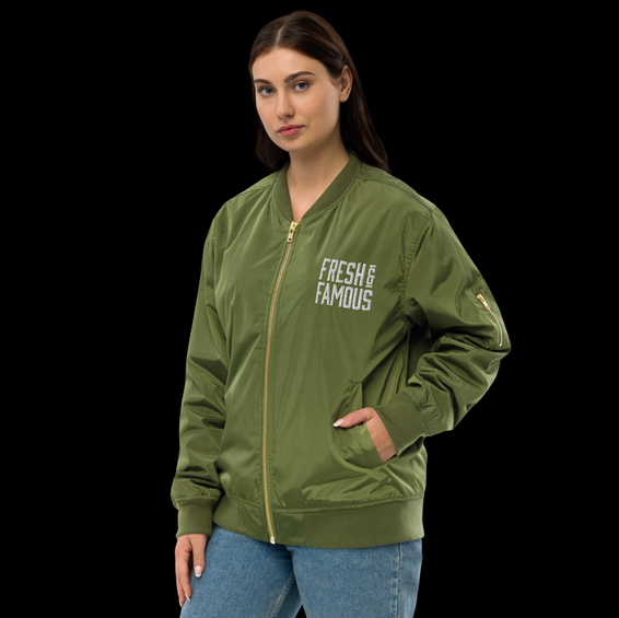 sustainable bomber jacket