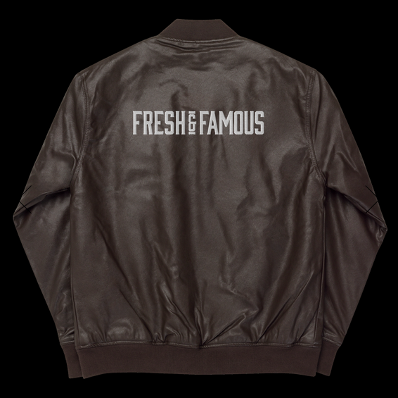 Men’s Leather Bomber Jacket